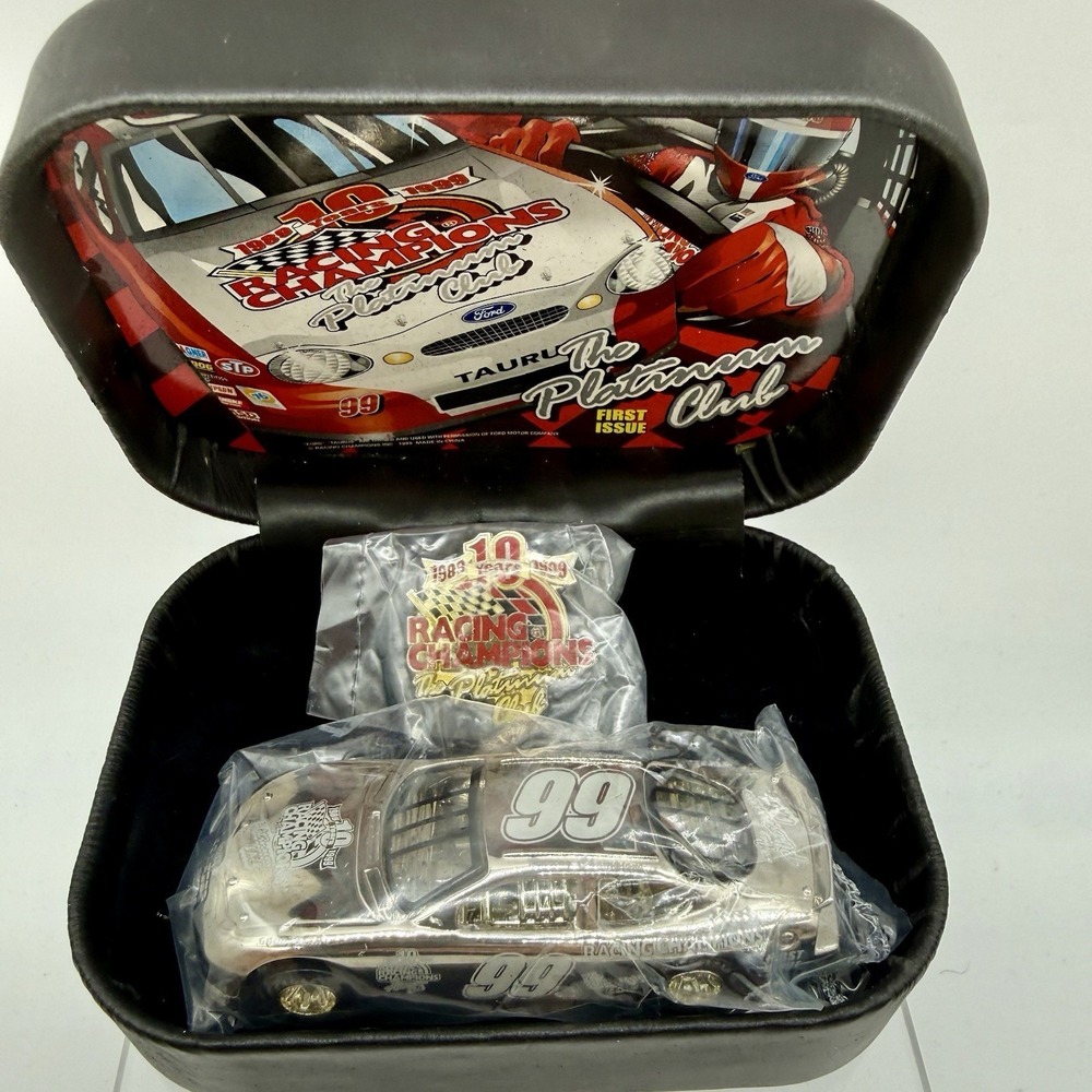 Platinum Club 10 Years Nascar‎ 99 Ford Taurus & Pin Racing Champions 1/64 Scale